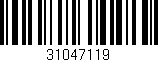 Código de barras (EAN, GTIN, SKU, ISBN): '31047119'