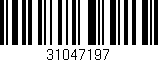 Código de barras (EAN, GTIN, SKU, ISBN): '31047197'