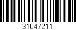 Código de barras (EAN, GTIN, SKU, ISBN): '31047211'