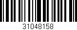 Código de barras (EAN, GTIN, SKU, ISBN): '31048158'