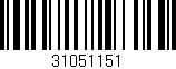 Código de barras (EAN, GTIN, SKU, ISBN): '31051151'