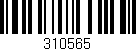 Código de barras (EAN, GTIN, SKU, ISBN): '310565'