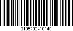 Código de barras (EAN, GTIN, SKU, ISBN): '3105702418140'