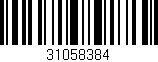 Código de barras (EAN, GTIN, SKU, ISBN): '31058384'