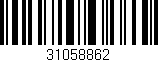 Código de barras (EAN, GTIN, SKU, ISBN): '31058862'