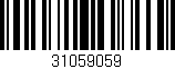 Código de barras (EAN, GTIN, SKU, ISBN): '31059059'