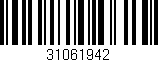 Código de barras (EAN, GTIN, SKU, ISBN): '31061942'