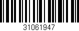Código de barras (EAN, GTIN, SKU, ISBN): '31061947'