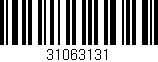 Código de barras (EAN, GTIN, SKU, ISBN): '31063131'