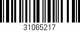 Código de barras (EAN, GTIN, SKU, ISBN): '31065217'