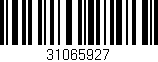 Código de barras (EAN, GTIN, SKU, ISBN): '31065927'