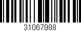 Código de barras (EAN, GTIN, SKU, ISBN): '31067988'