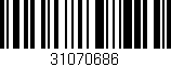 Código de barras (EAN, GTIN, SKU, ISBN): '31070686'