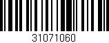 Código de barras (EAN, GTIN, SKU, ISBN): '31071060'