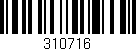 Código de barras (EAN, GTIN, SKU, ISBN): '310716'