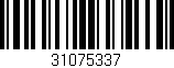 Código de barras (EAN, GTIN, SKU, ISBN): '31075337'