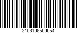 Código de barras (EAN, GTIN, SKU, ISBN): '3108198500054'