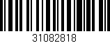 Código de barras (EAN, GTIN, SKU, ISBN): '31082818'
