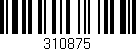 Código de barras (EAN, GTIN, SKU, ISBN): '310875'