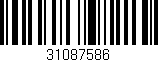 Código de barras (EAN, GTIN, SKU, ISBN): '31087586'
