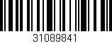 Código de barras (EAN, GTIN, SKU, ISBN): '31089841'