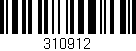Código de barras (EAN, GTIN, SKU, ISBN): '310912'