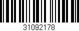 Código de barras (EAN, GTIN, SKU, ISBN): '31092178'