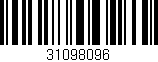 Código de barras (EAN, GTIN, SKU, ISBN): '31098096'