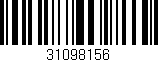 Código de barras (EAN, GTIN, SKU, ISBN): '31098156'