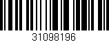 Código de barras (EAN, GTIN, SKU, ISBN): '31098196'