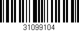 Código de barras (EAN, GTIN, SKU, ISBN): '31099104'