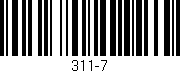 Código de barras (EAN, GTIN, SKU, ISBN): '311-7'
