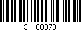 Código de barras (EAN, GTIN, SKU, ISBN): '31100078'