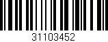 Código de barras (EAN, GTIN, SKU, ISBN): '31103452'