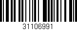 Código de barras (EAN, GTIN, SKU, ISBN): '31106991'