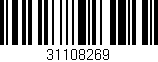 Código de barras (EAN, GTIN, SKU, ISBN): '31108269'