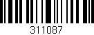 Código de barras (EAN, GTIN, SKU, ISBN): '311087'