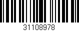 Código de barras (EAN, GTIN, SKU, ISBN): '31108978'