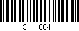 Código de barras (EAN, GTIN, SKU, ISBN): '31110041'