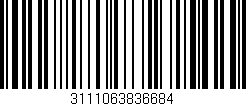 Código de barras (EAN, GTIN, SKU, ISBN): '3111063836684'