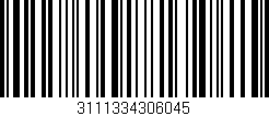 Código de barras (EAN, GTIN, SKU, ISBN): '3111334306045'