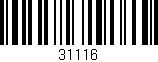 Código de barras (EAN, GTIN, SKU, ISBN): '31116'