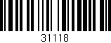 Código de barras (EAN, GTIN, SKU, ISBN): '31118'