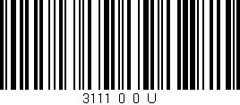 Código de barras (EAN, GTIN, SKU, ISBN): '3111_0_0_U'