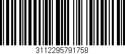 Código de barras (EAN, GTIN, SKU, ISBN): '3112295791758'