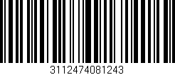 Código de barras (EAN, GTIN, SKU, ISBN): '3112474081243'