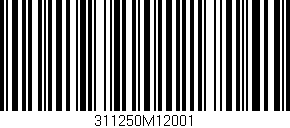 Código de barras (EAN, GTIN, SKU, ISBN): '311250M12001'