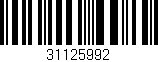 Código de barras (EAN, GTIN, SKU, ISBN): '31125992'