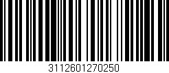 Código de barras (EAN, GTIN, SKU, ISBN): '3112601270250'