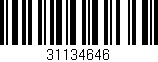 Código de barras (EAN, GTIN, SKU, ISBN): '31134646'